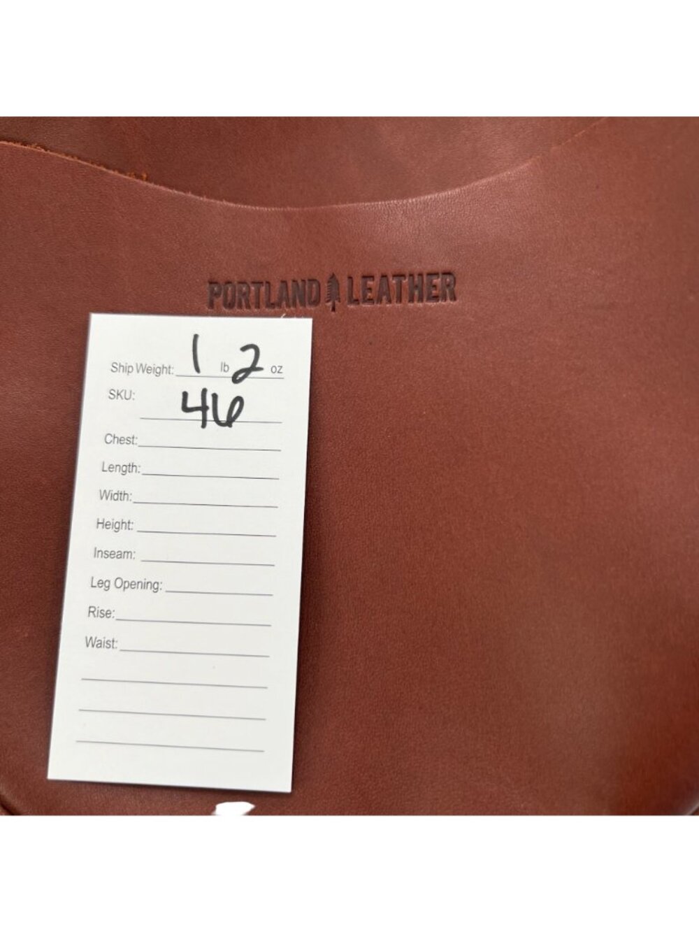 Portland Leather Almost Perfect Circle Leather Crossbody Full Grain Leather - Picture 11 of 11
